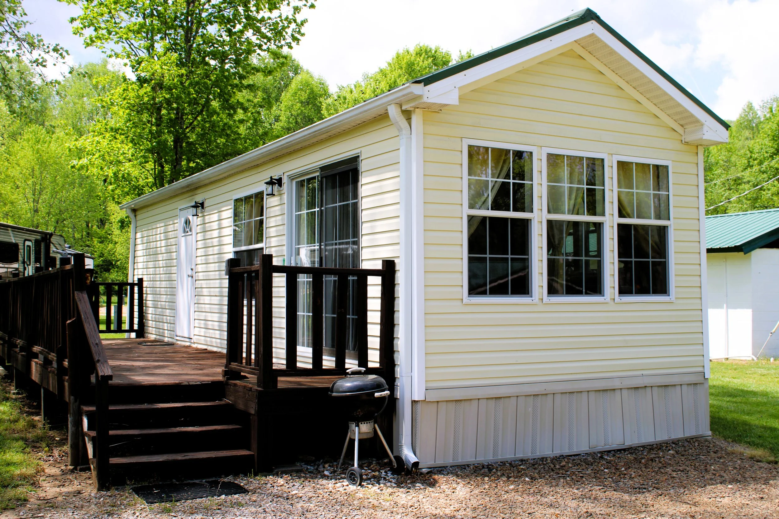 park model rental at cartoogechaye creek campground