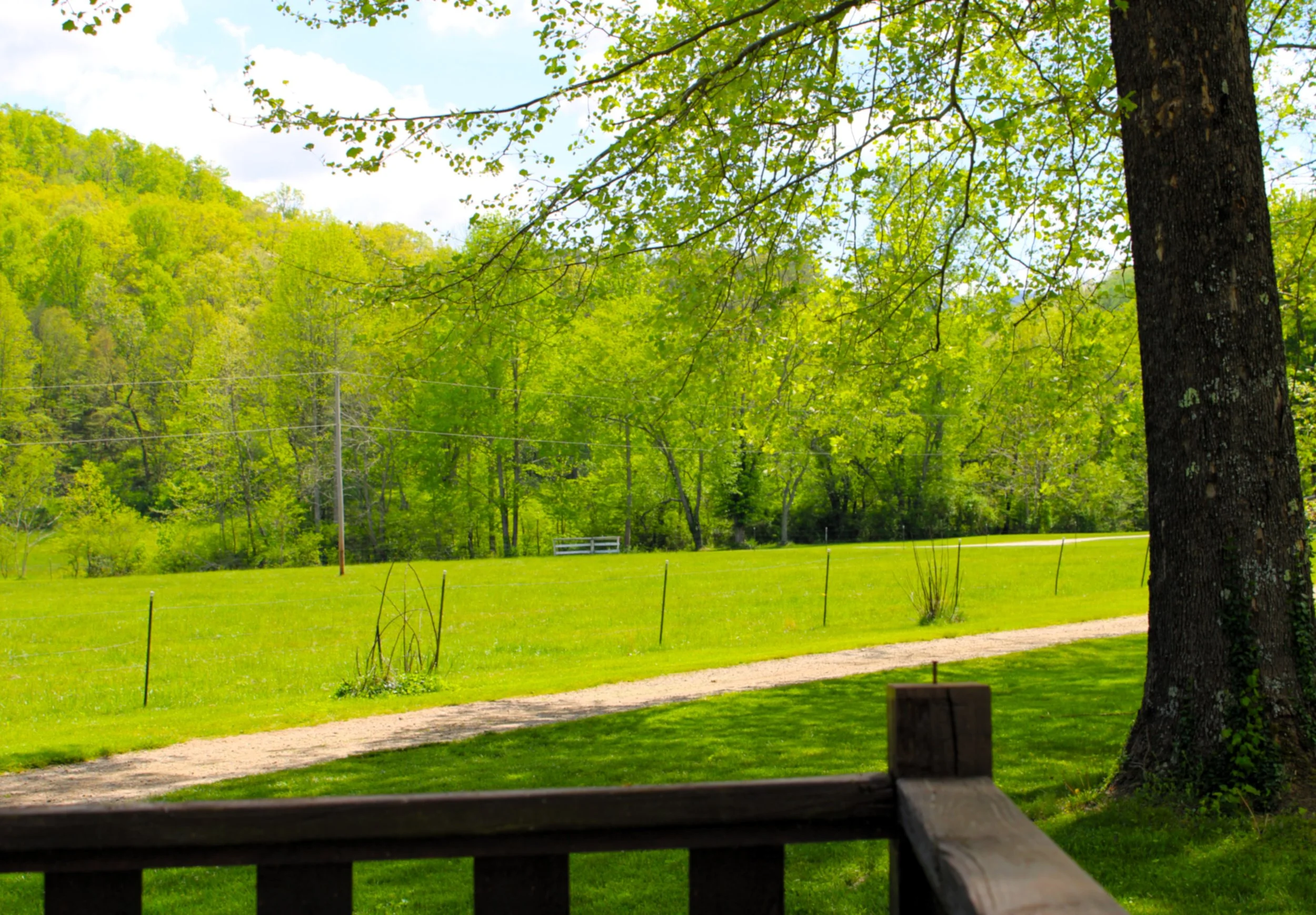 porch view in park model