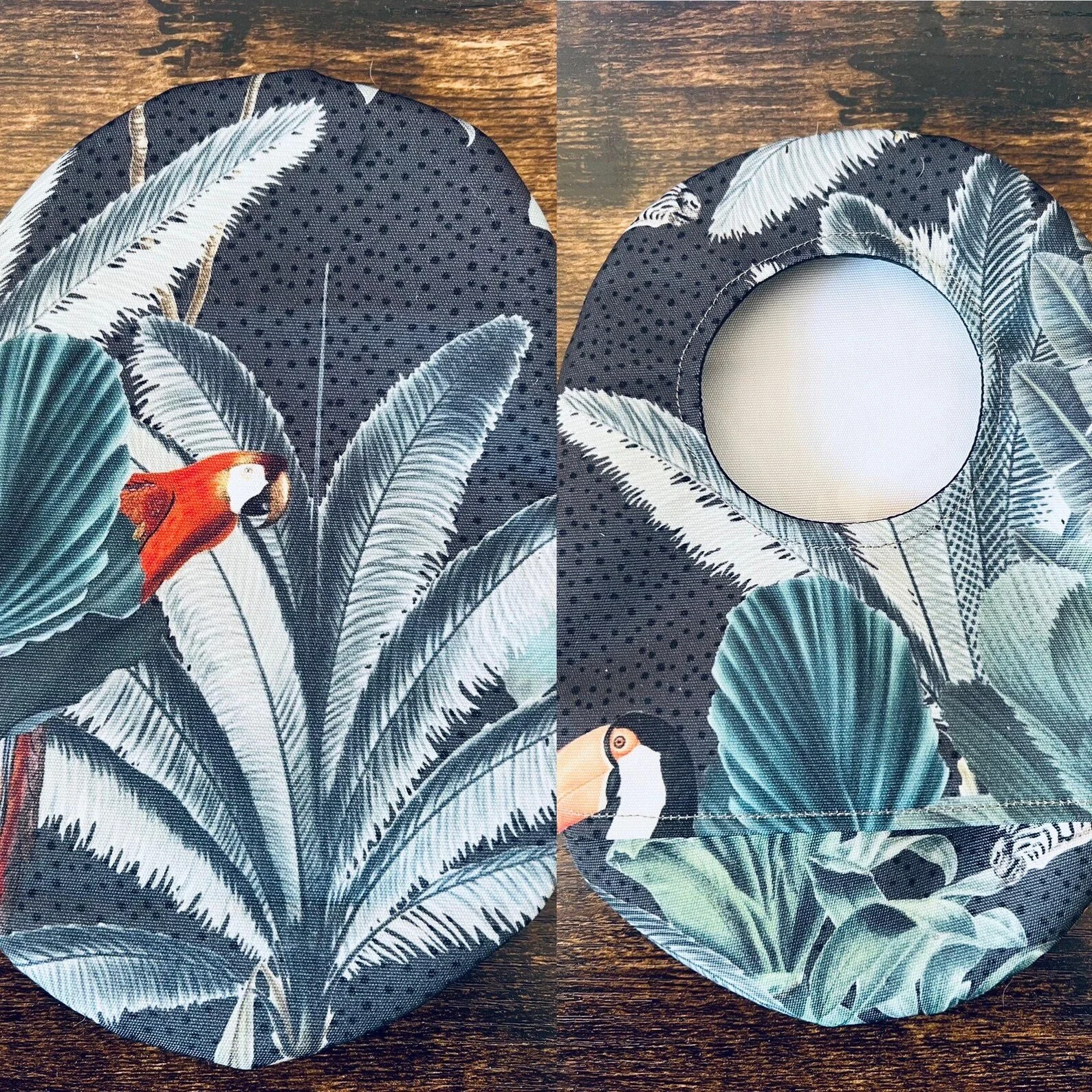 Stoma Bag Covers (Black Tropical)