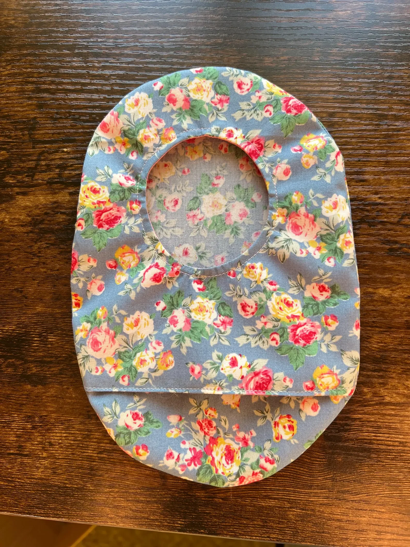 Stoma Bag Covers (Blue Pink Floral)