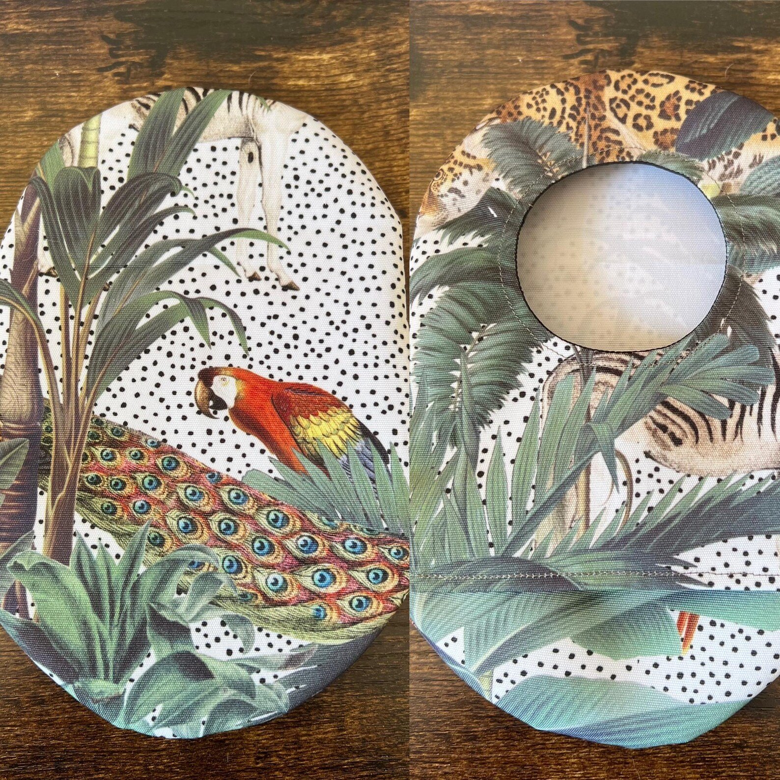 Stoma Bag Covers (White Tropical)
