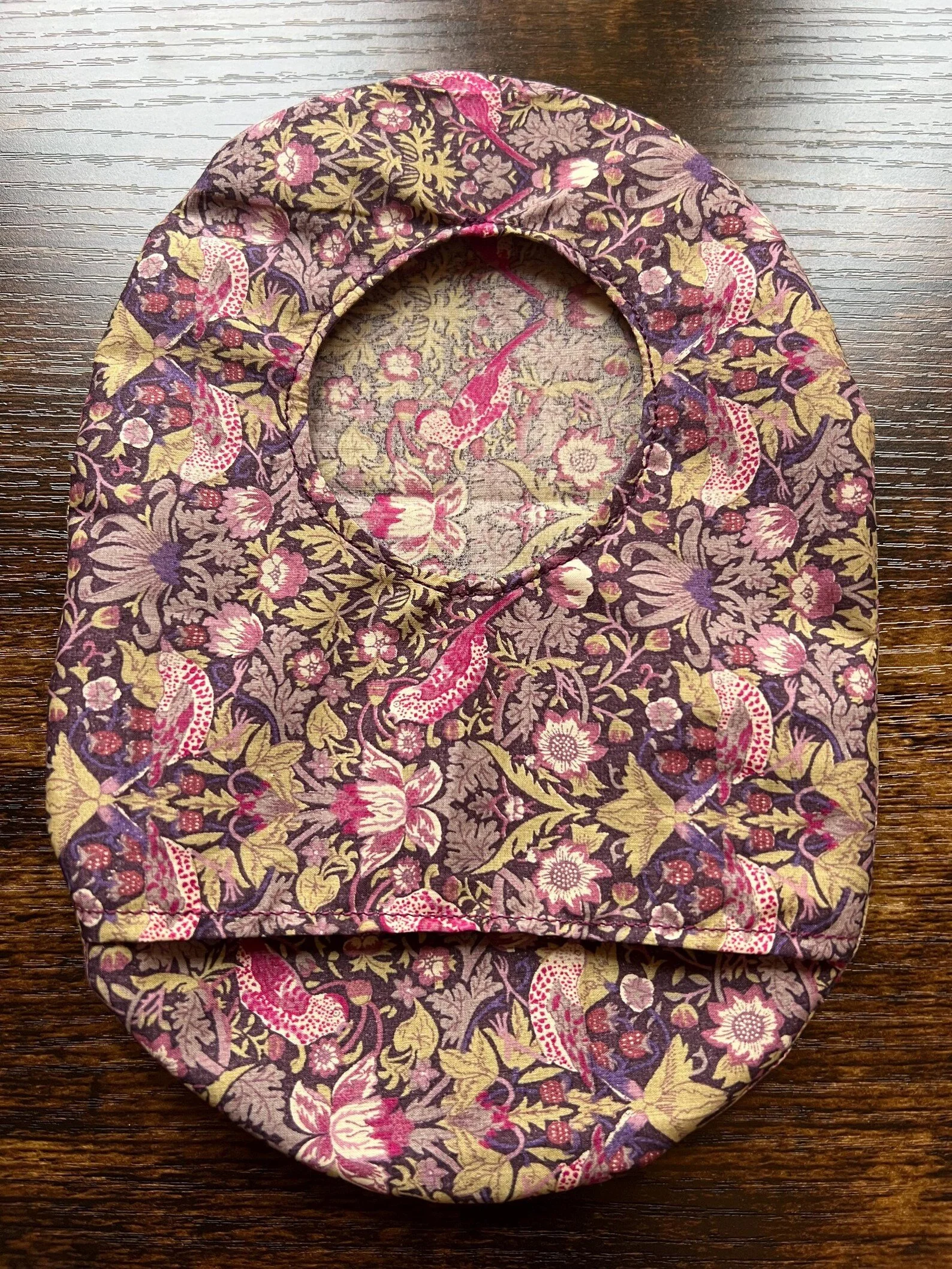 Stoma Bag Covers (Purple Floral)