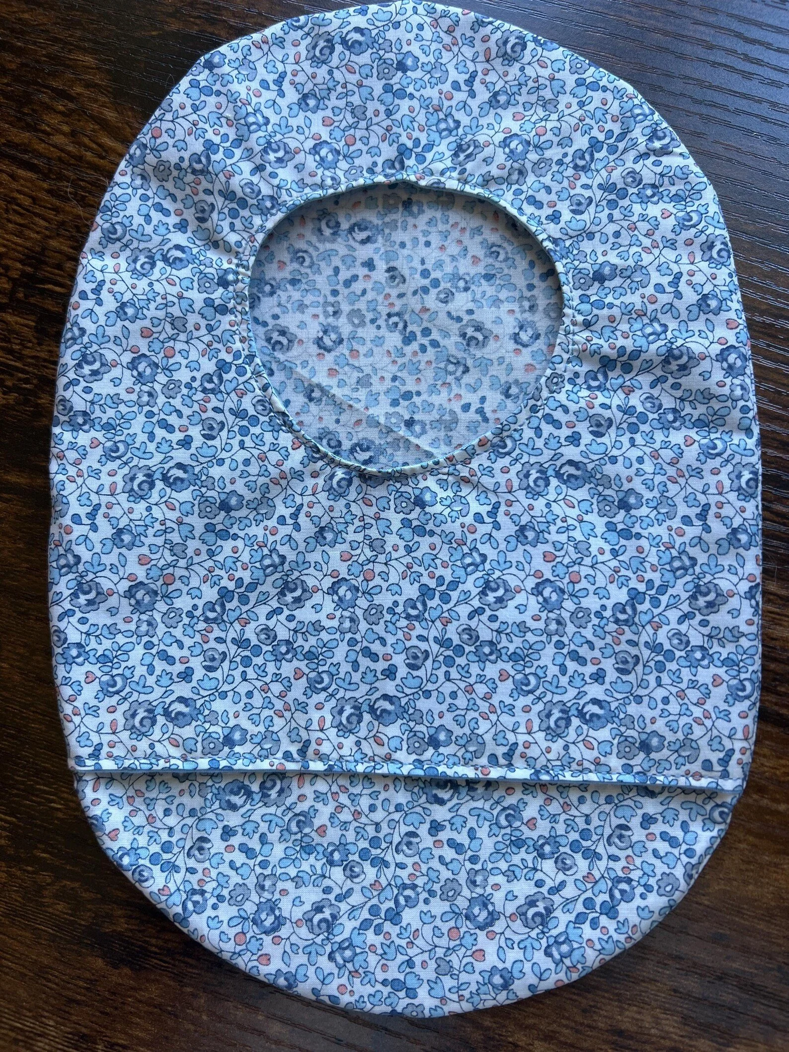 Stoma Bag Covers (Blue Floral)