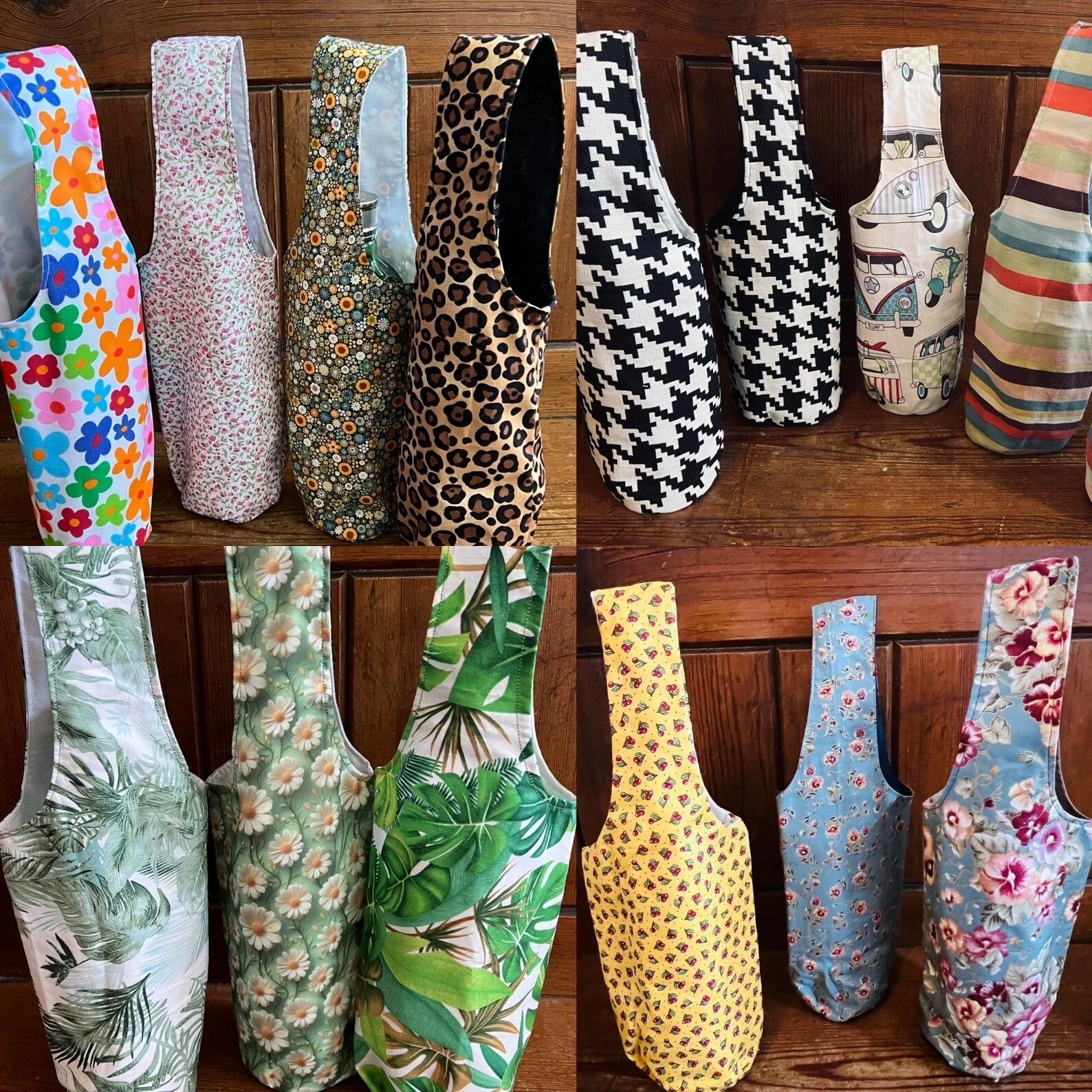 Reusable Fabric Bottle Bags
