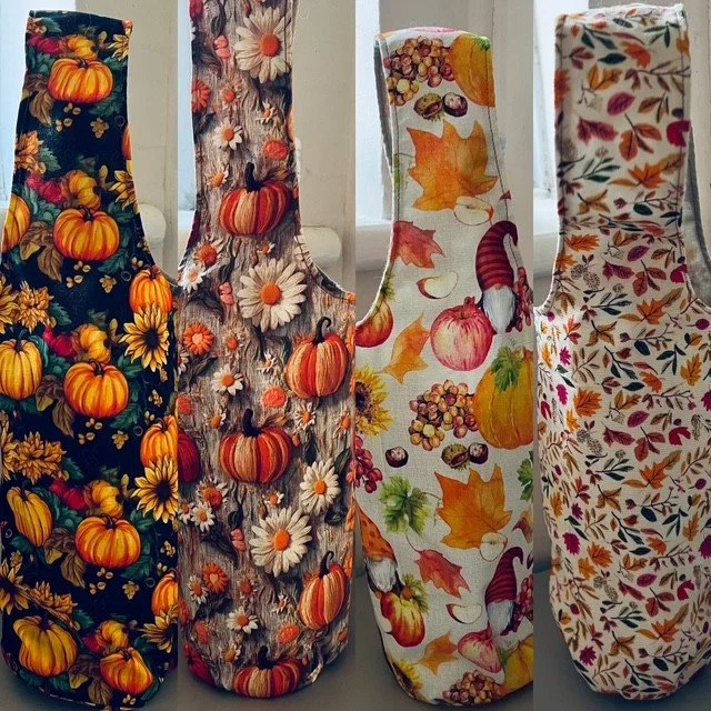 Reusable Fabric Bottle Bags