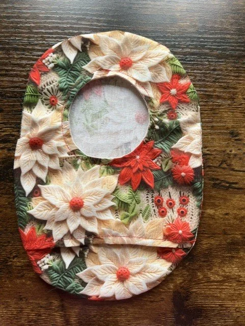 Stoma Bag Covers (Christmas Floral)
