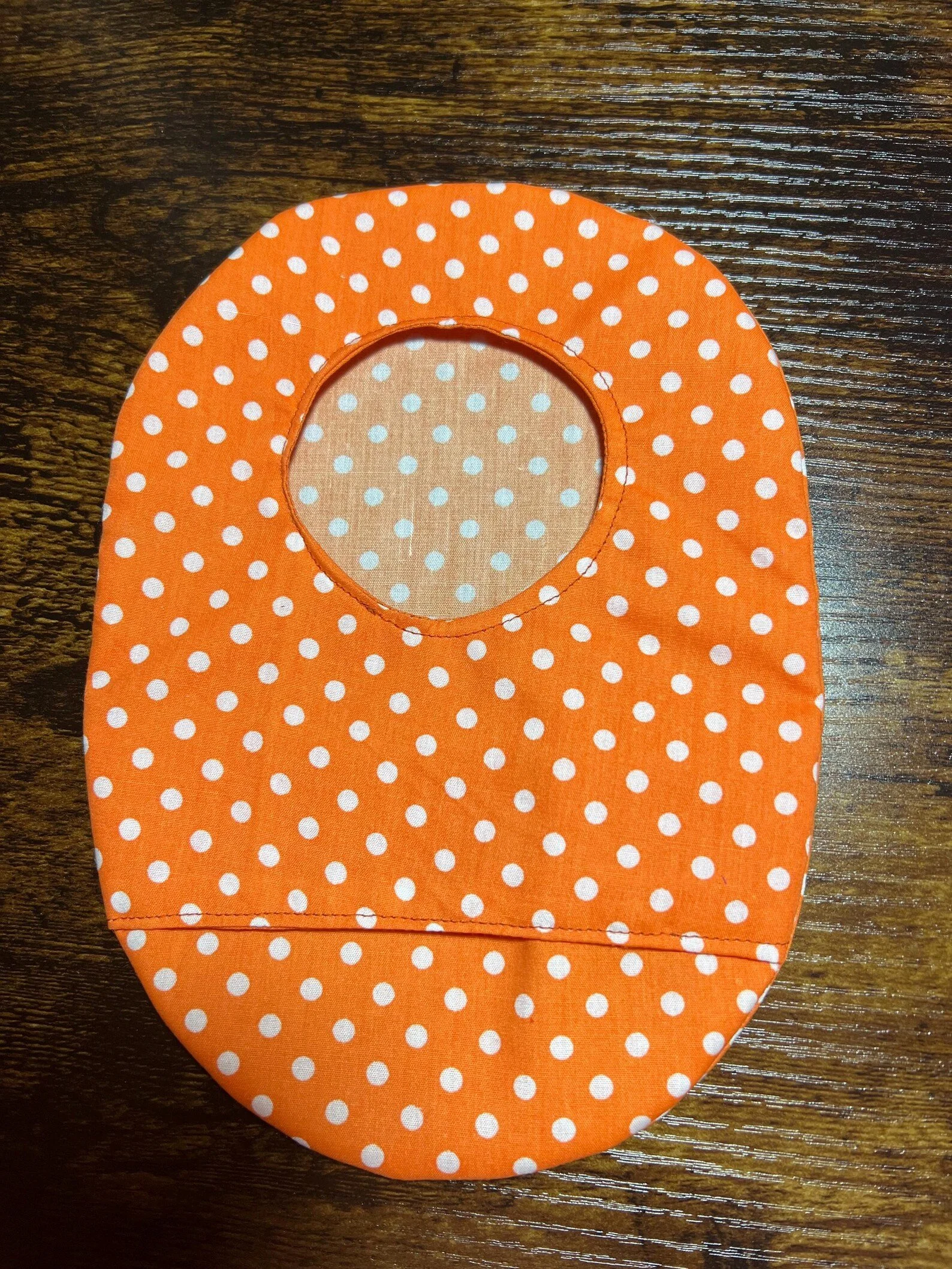 Stoma Bag Covers (Polka Dot Orange)