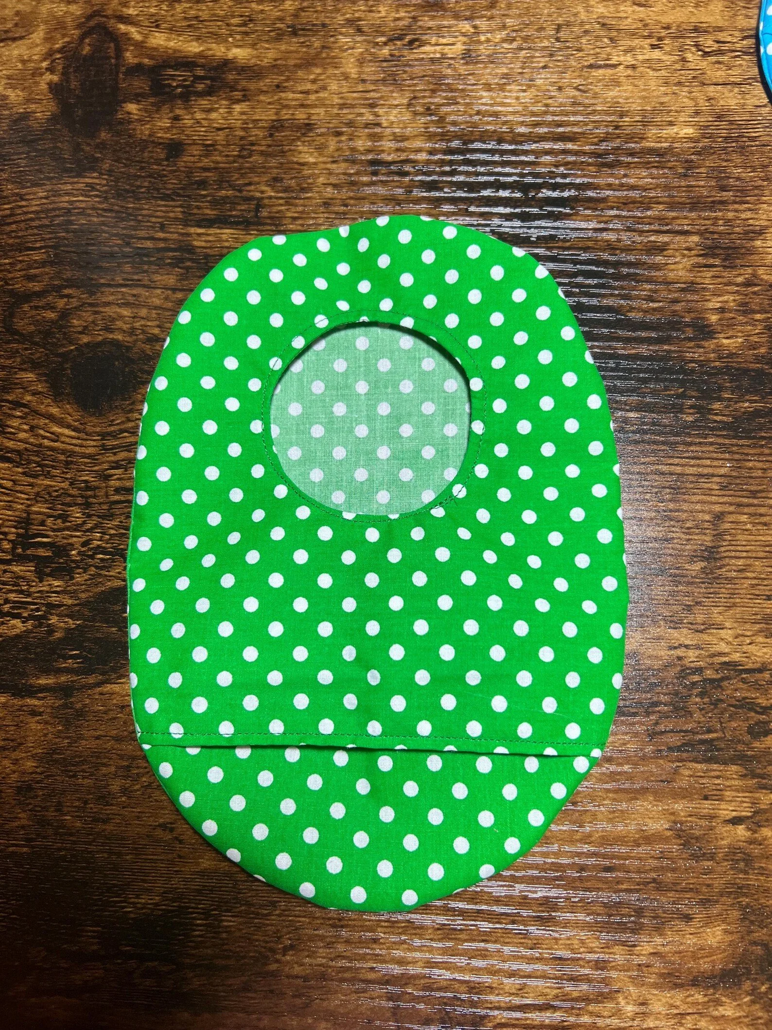 Stoma Bag Covers (Polka Dot Green)