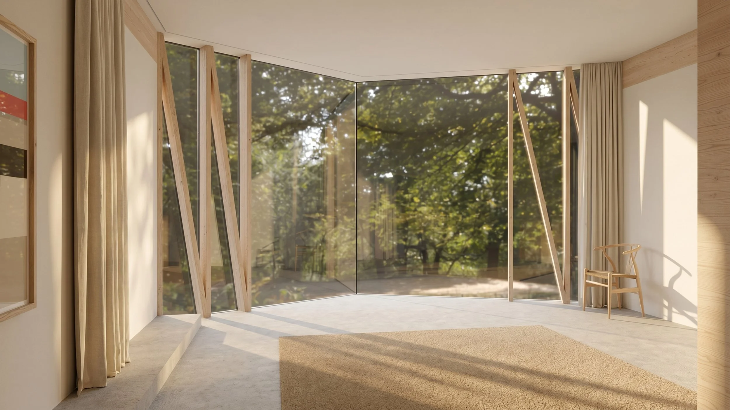 View through front bedroom interior