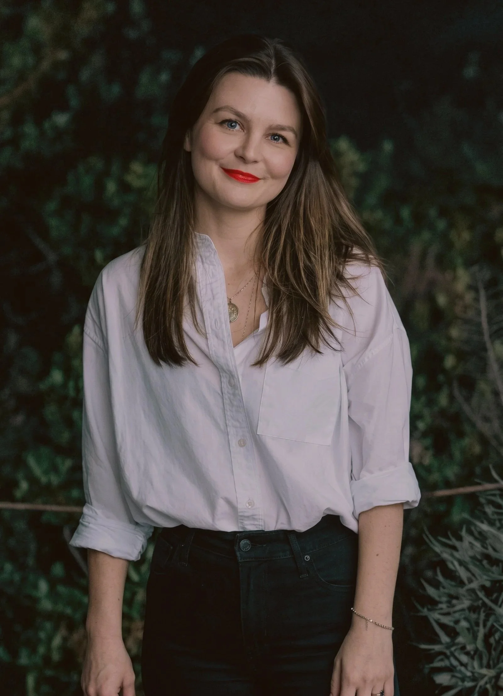 A portrait photo of Markie Johansen of Stillwater Creative Company