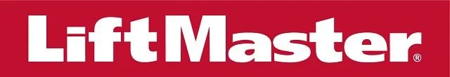 LiftMaster logo with white text on a red background.