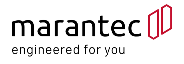 Marantec logo with the text 'engineered for you' and a red geometric design.