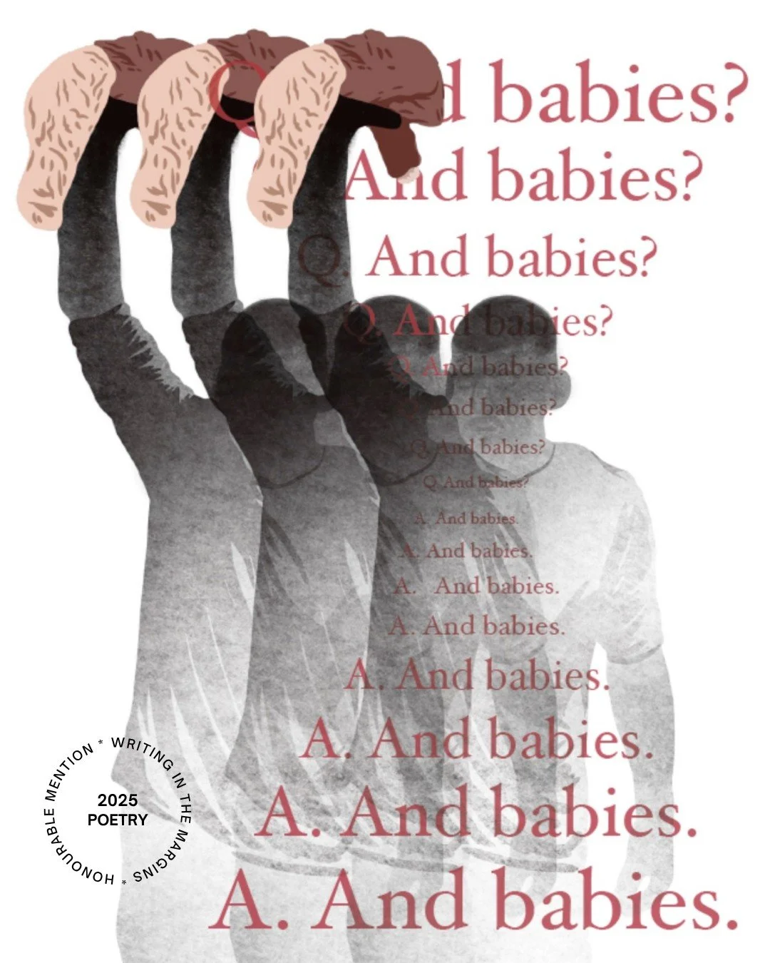 anaum sajanlal's poem "he shares my brother&rsquo;s name." 

✍️ Honourable mention in the Poetry category of our 2025 Writing in the Margins contest.

Art by Saiyare Refaei w/@justseeds.

Read the complete piece at the link in our bio.