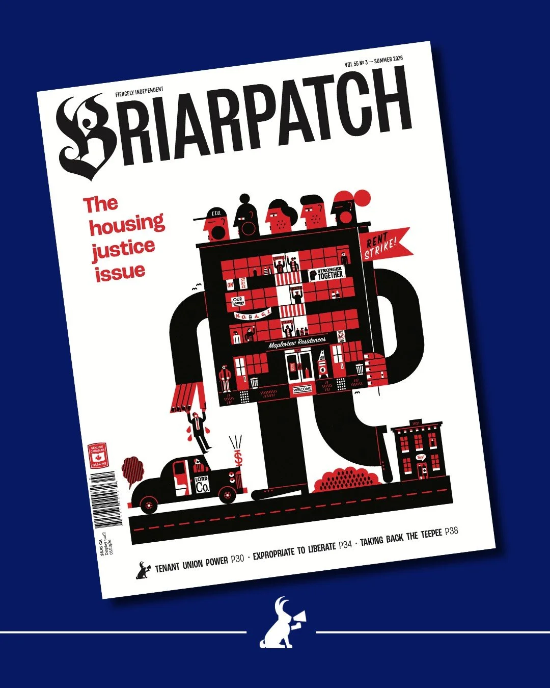 Our special Housing Justice Issue hot off the press! 

We've worked for months to bring you 60 pages of writing and art from housing justice activists, writers and organizers across the country.

Here's what's inside:
🗺️ A map on tenant actions
🏠 A
