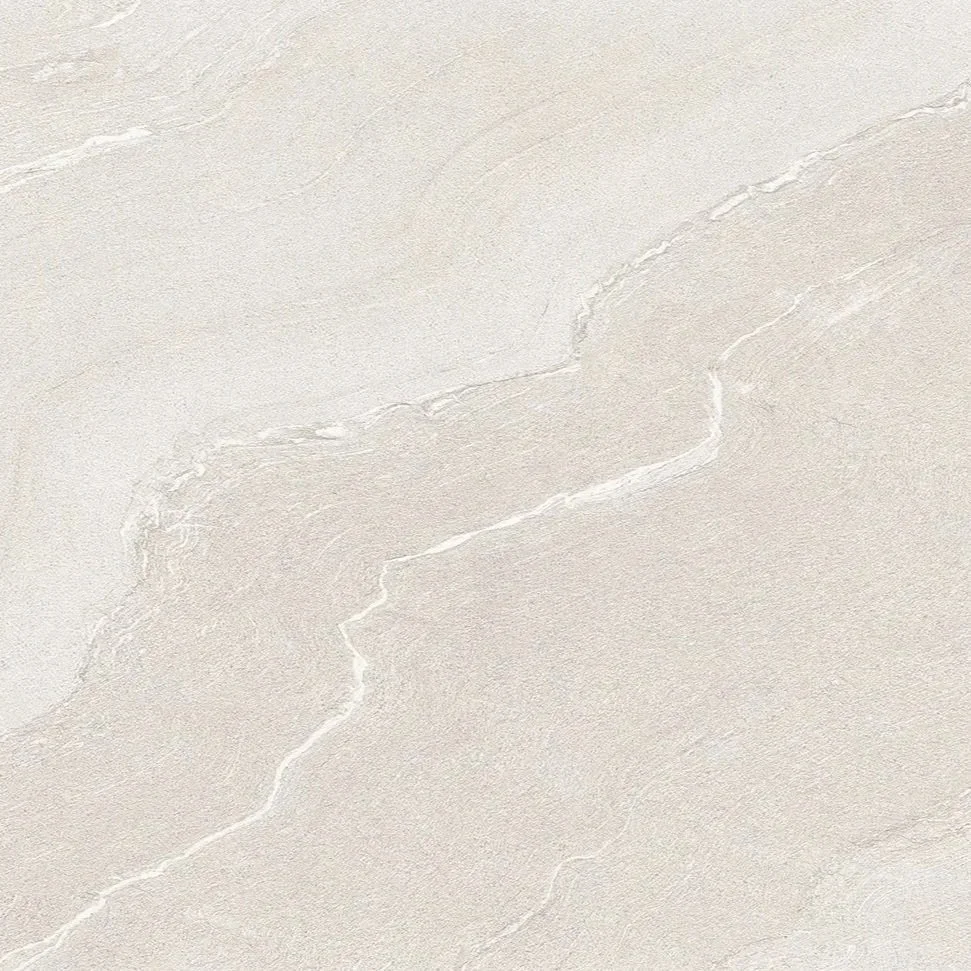 Close-up of a textured light beige stone or tile surface with subtle natural veins and striations.
