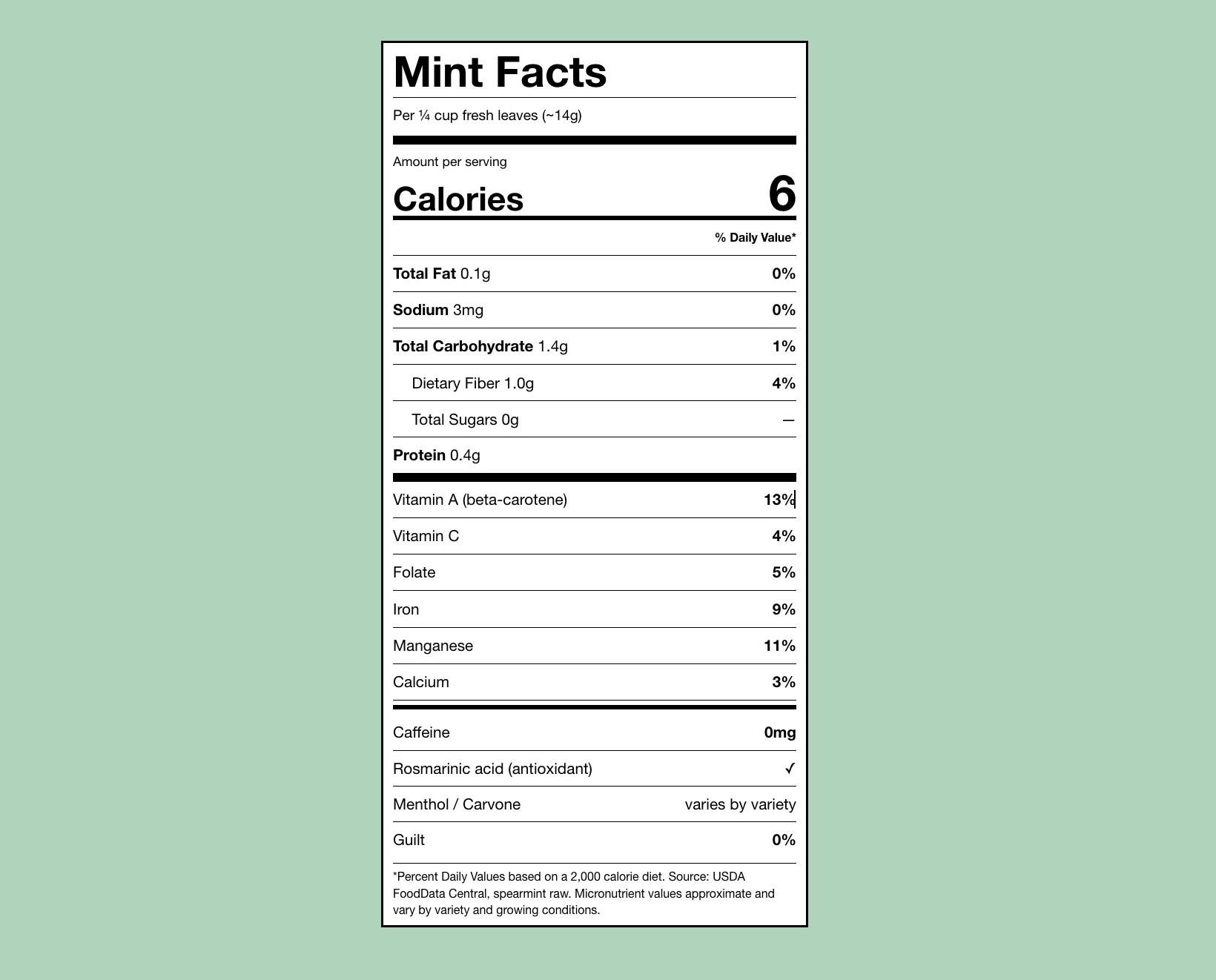 What's Actually in Mint? A Nutritional Look at the Herb in Your Cup