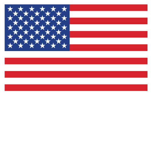 American flag with stars and stripes.