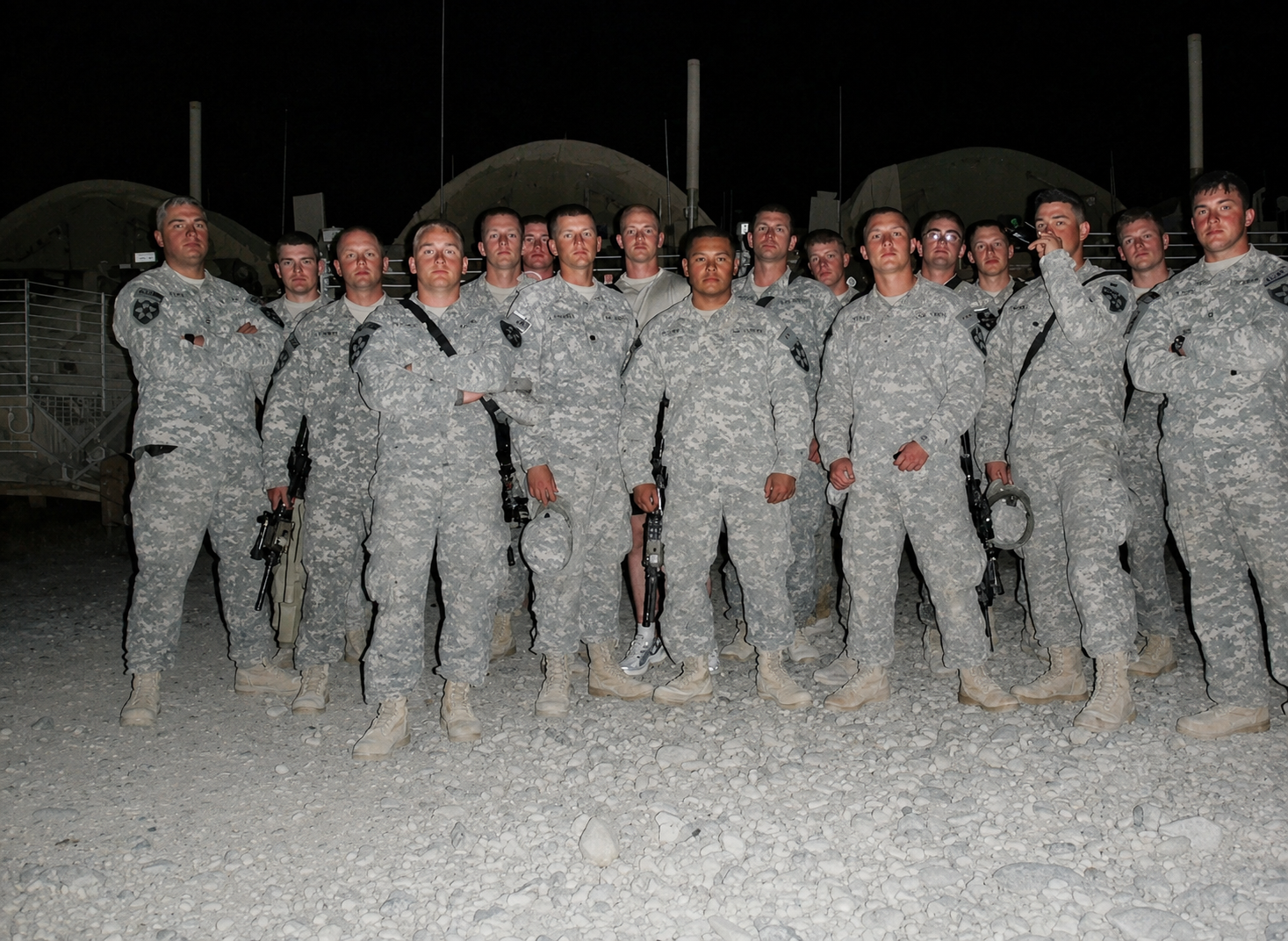 Kyle Eversole serving with Alpha Company, 52nd Infantry during his U.S. Army Service