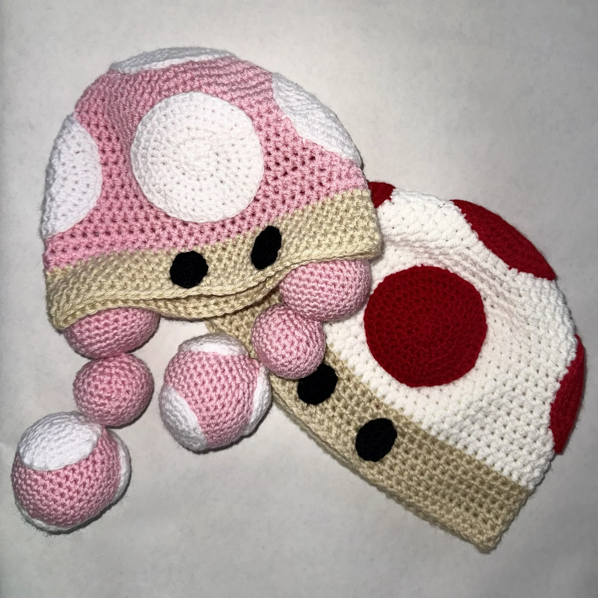 Toadstool Videogame Character Hat Crochet Pattern