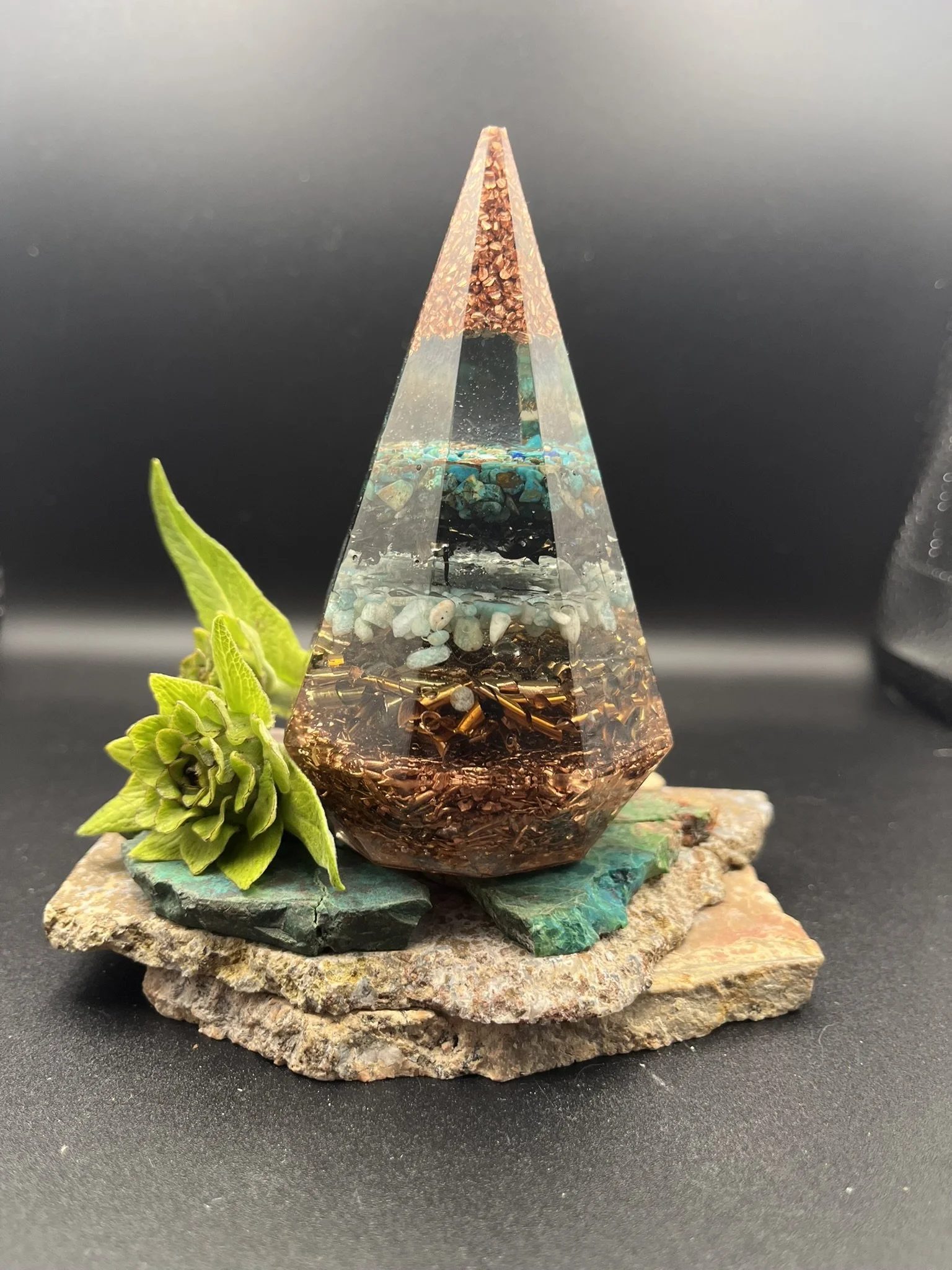 #31- 11 cm Tall Orgonite Pyramid