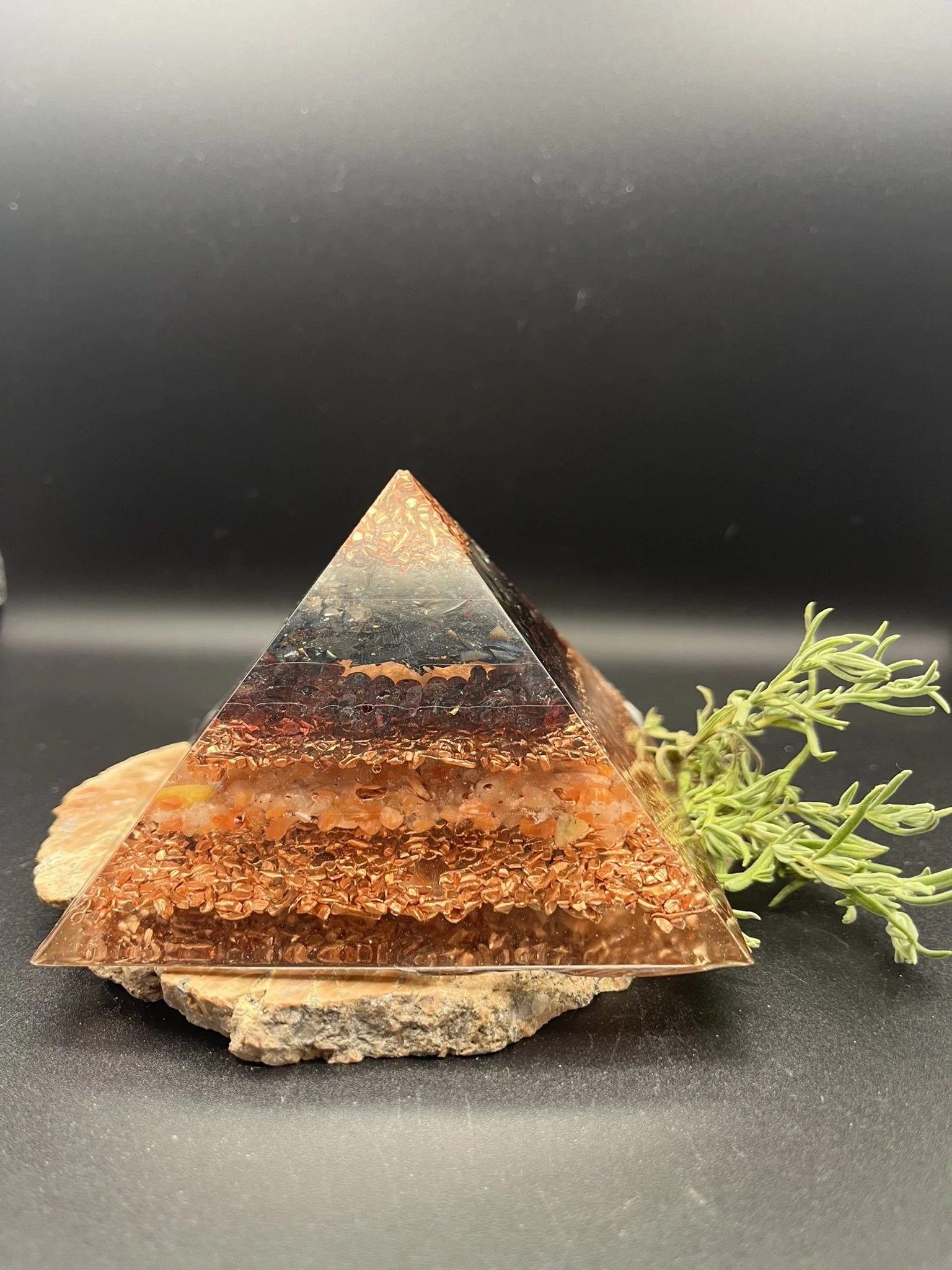 #38- 10 cm Orgonite Pyramid