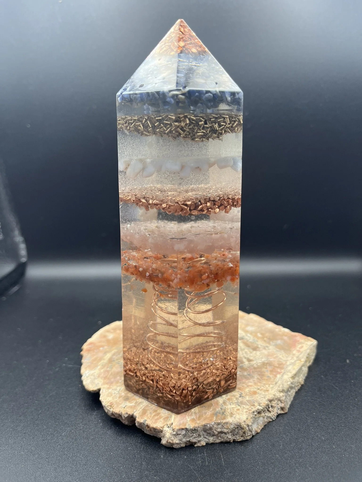 #35- 15.25 cm Orgonite Tower
