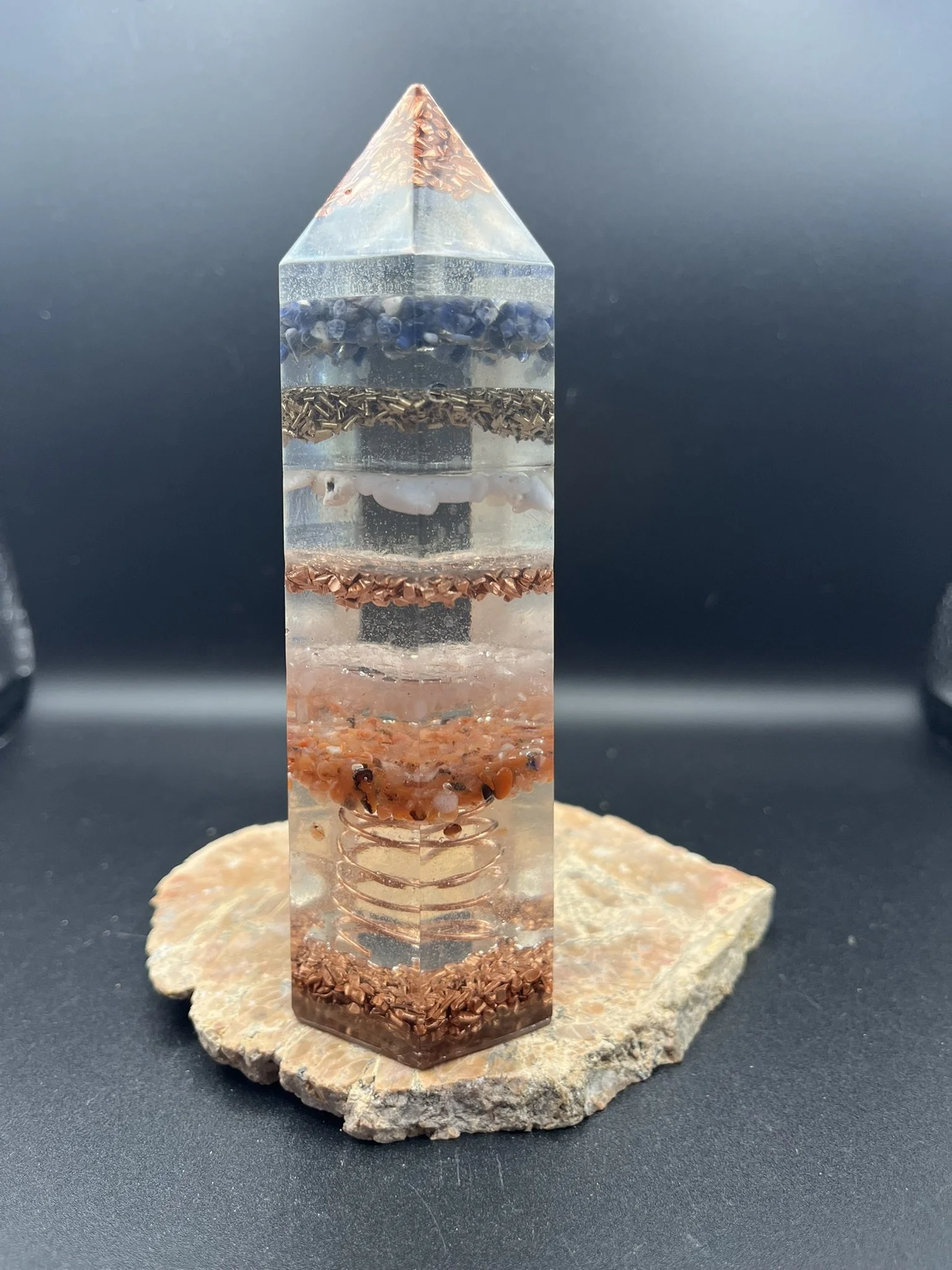 #37- 14 cm Orgonite Tower