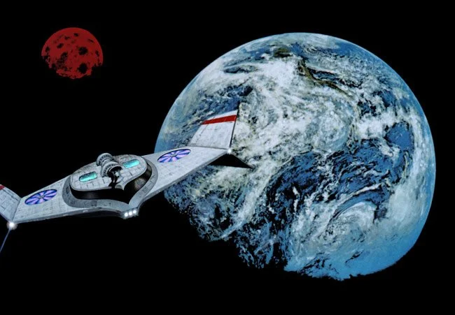 Bluebird Leaving Orbit (freelance art for Graphic Novel).