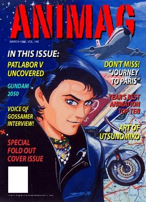 Cover Art for Animag magazine featuring Roadtrip to Paris.