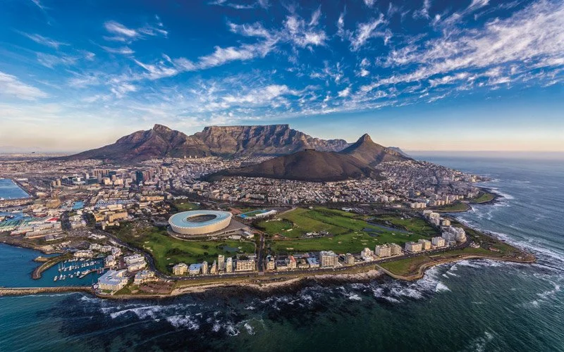 Cape Town aerial shot