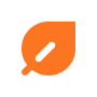 Orange icon with a pencil drawing a line, on a gray background.