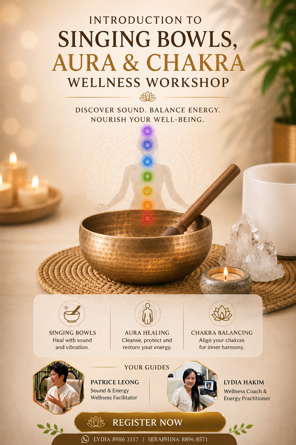 Introduction to Singing Bowls, Aura & Chakra Wellness Workshop