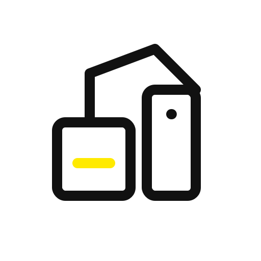 Icon of a house with a plug connected to it, representing home charging for electronic devices or electric vehicles.