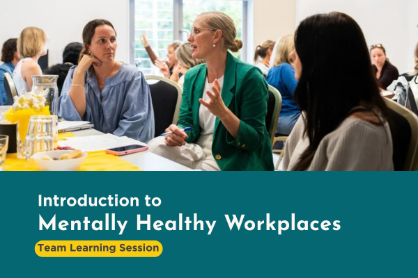 Team work training. Introduction to mentally healthy workplaces.