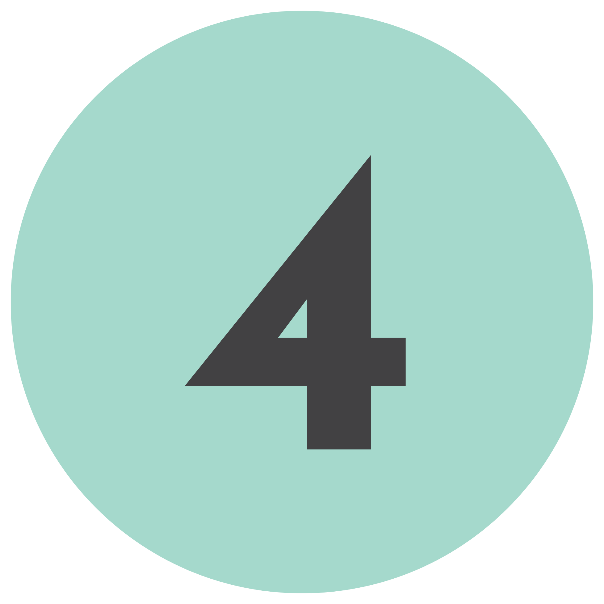 A chart or graph with a large number 4 and a gray arrow pointing left.