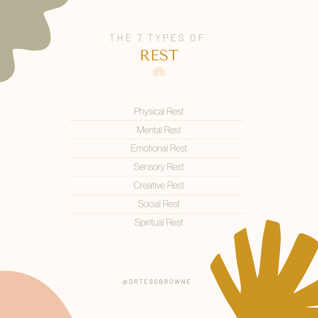 List of the seven types of rest