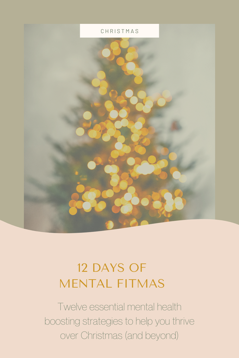 Christmas tree sparkly lights 12 days of fitmas