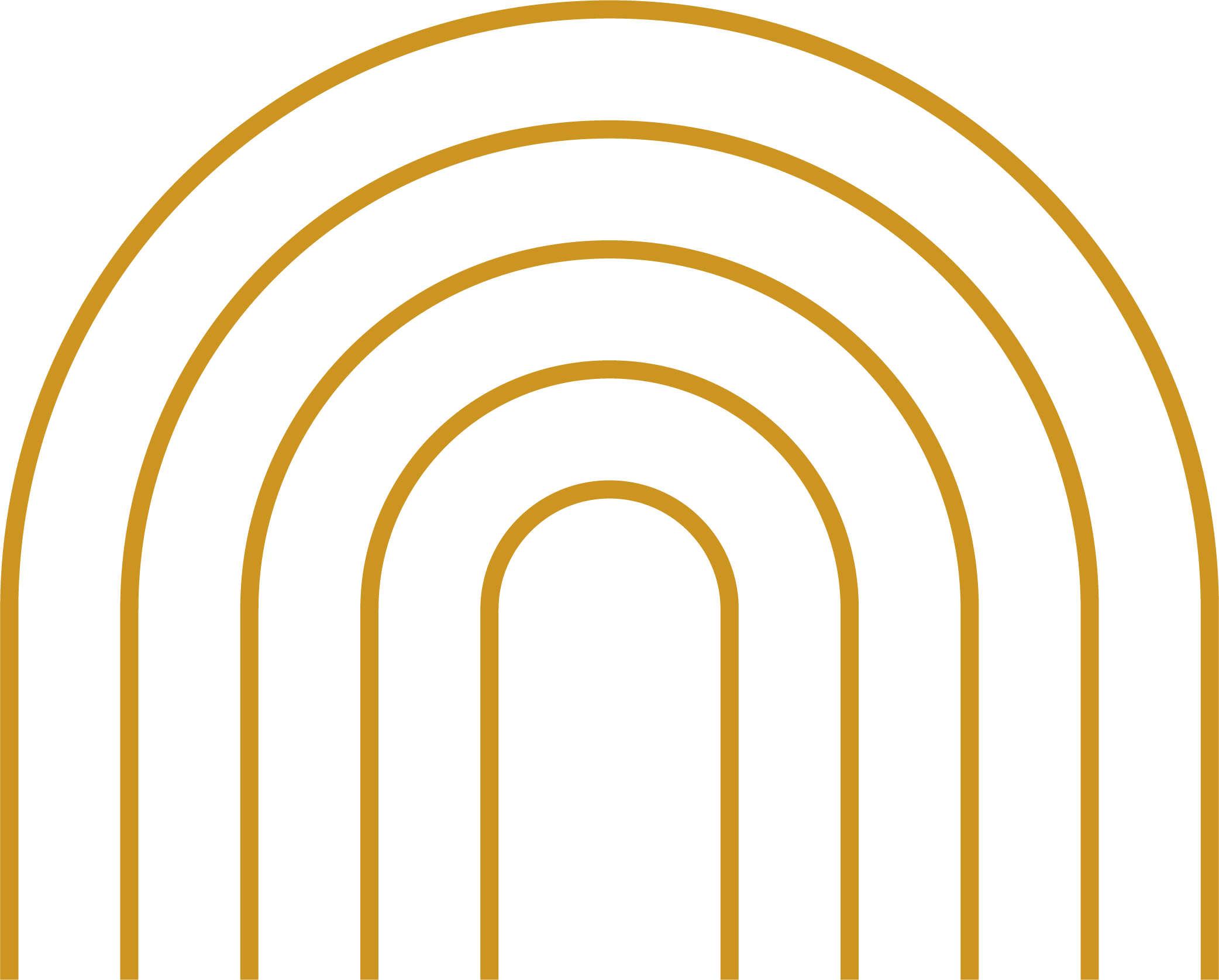 Black background with multiple curved gold lines creating a pattern.