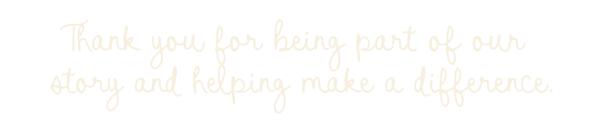 gratitude message for support and participation.