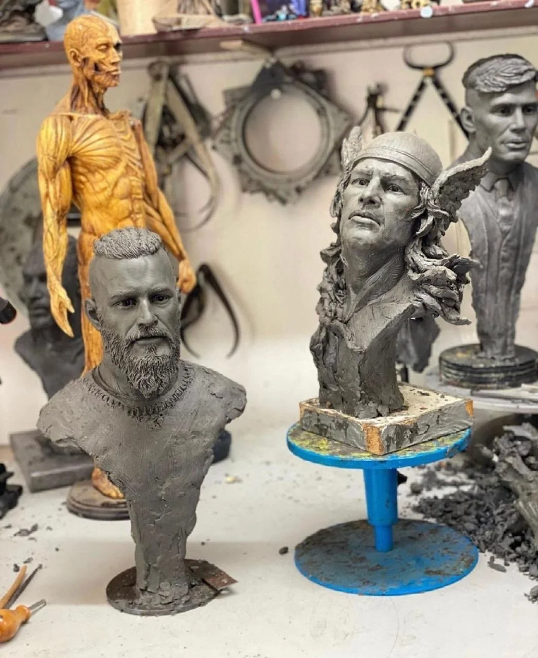 Exquisite Handcrafted Clay Busts