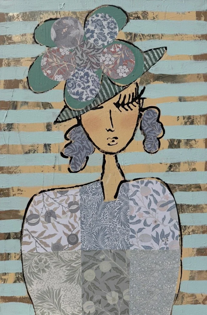 Florencia - Mixed Media Art on Canvas