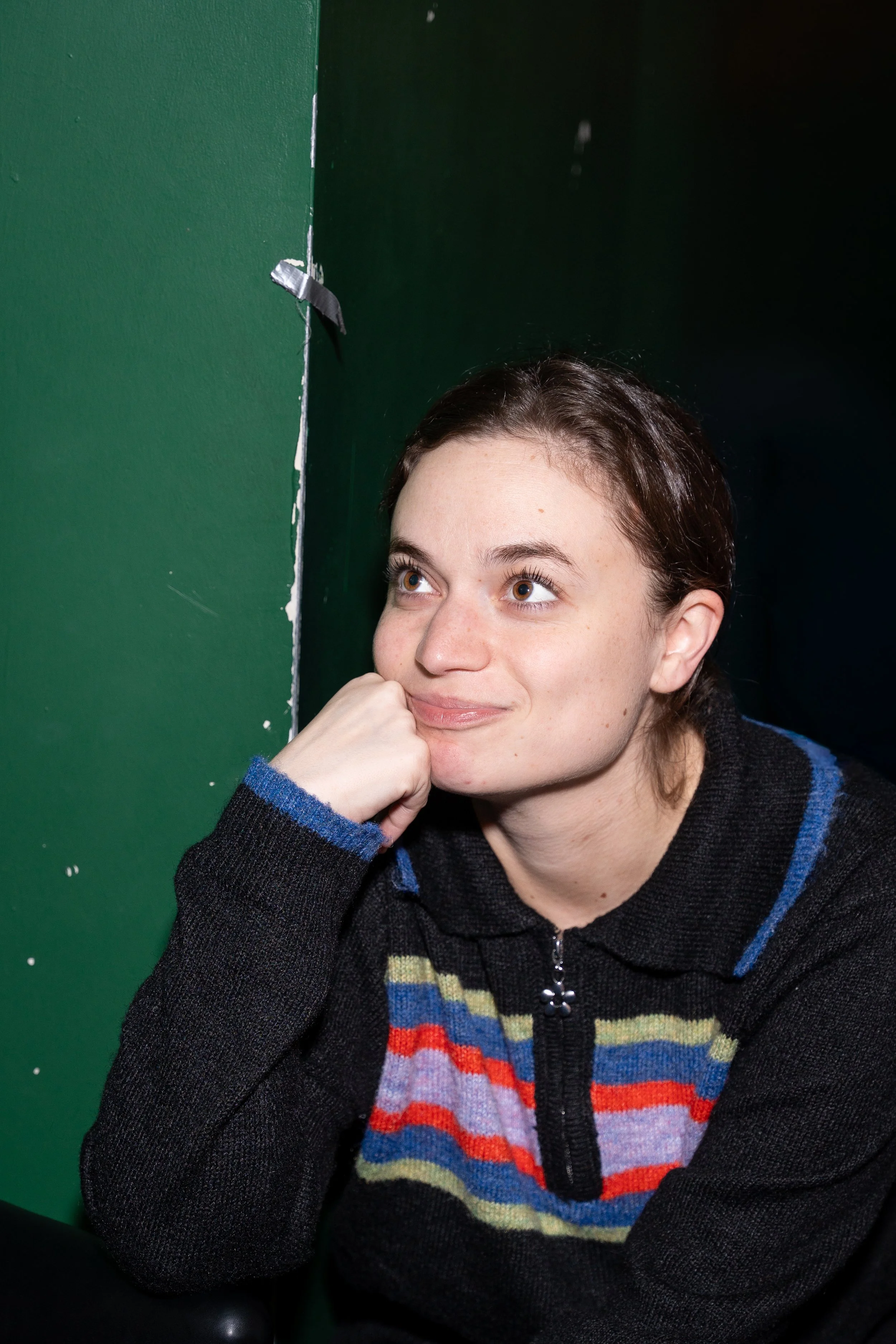 Backstage portrait of Angela Giarratana backstage before a live show at UCB Franklin in Hollywood