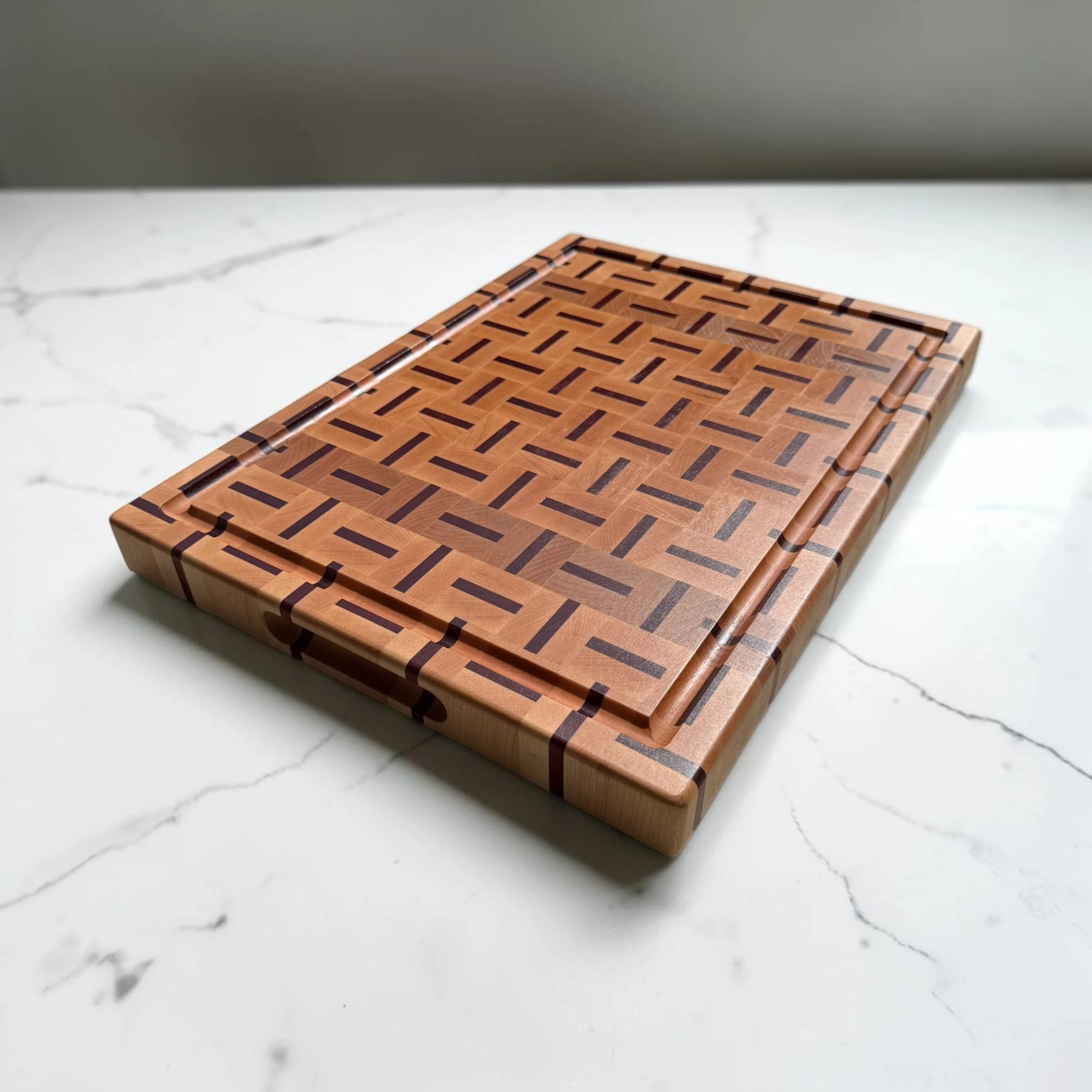 Maple & Bloodwood End-Grain Board