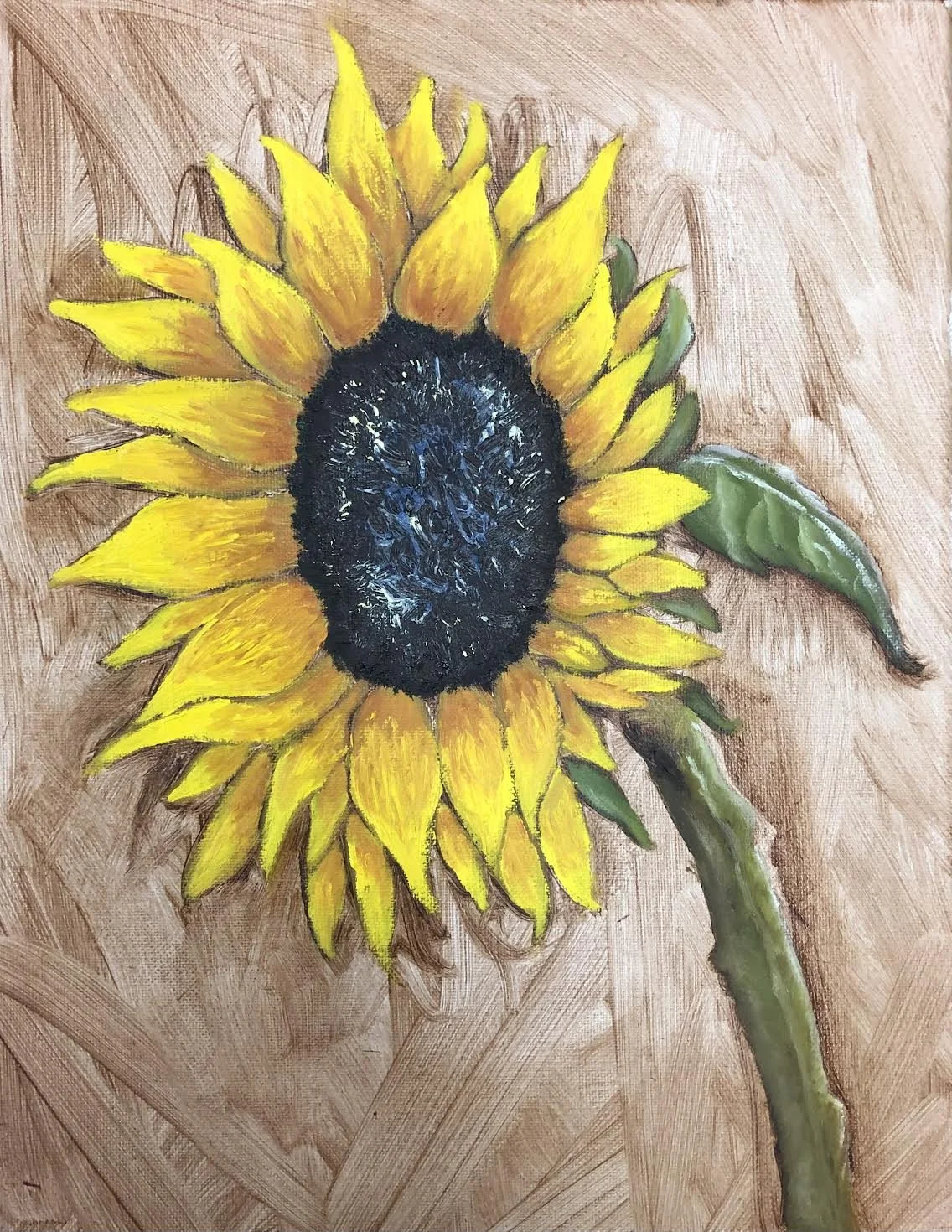Study of a Sunflower (Print)
