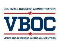 VBOC logo for Veterans Business Outreach Centers, affiliated with the U.S. Small Business Administration.