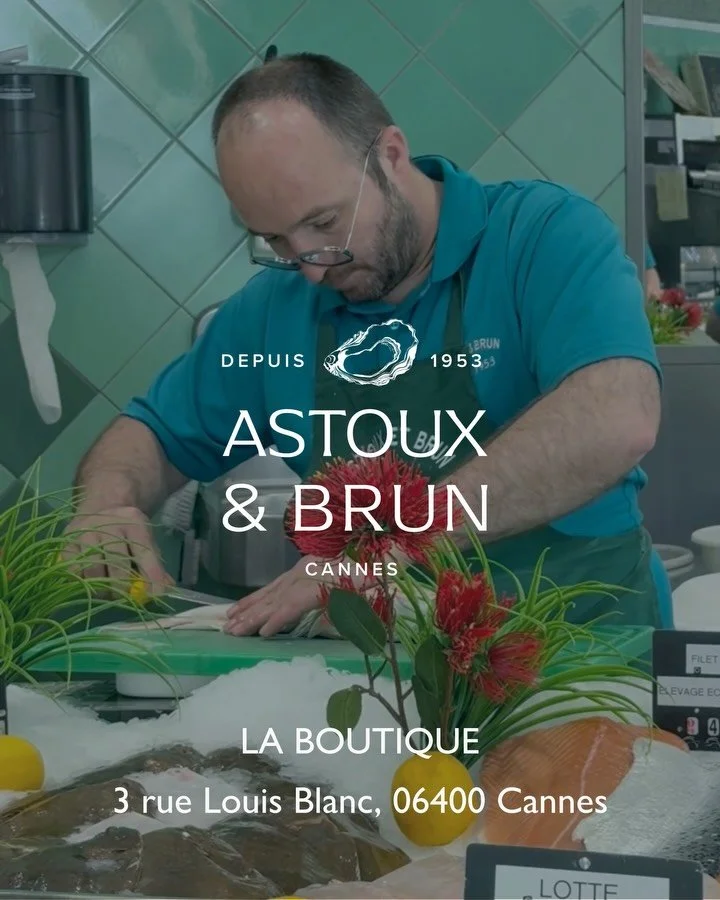 Profitez des saveurs de la mer depuis chez vous 🐟 Poisson frais du jour, savoir-faire cannois, et accueil toujours souriant : bienvenue &agrave; la boutique Astoux &amp; Brun 😋

📍 3 rue Louis Blanc, Cannes

#seafood #cannes #poissonnerie #c&ocirc;