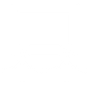 Two figures holding hands, standing behind a framed rectangular mirror.