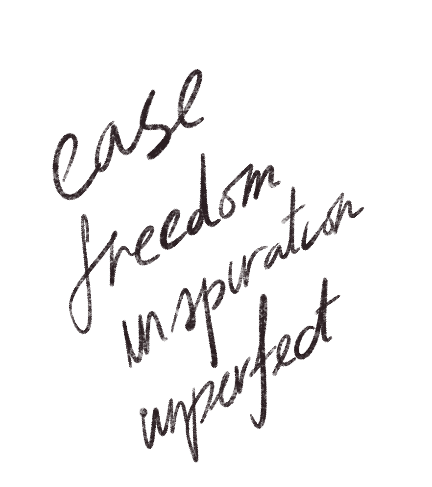 Handwritten quote that says, "Caste freedom from inspiration impure act."