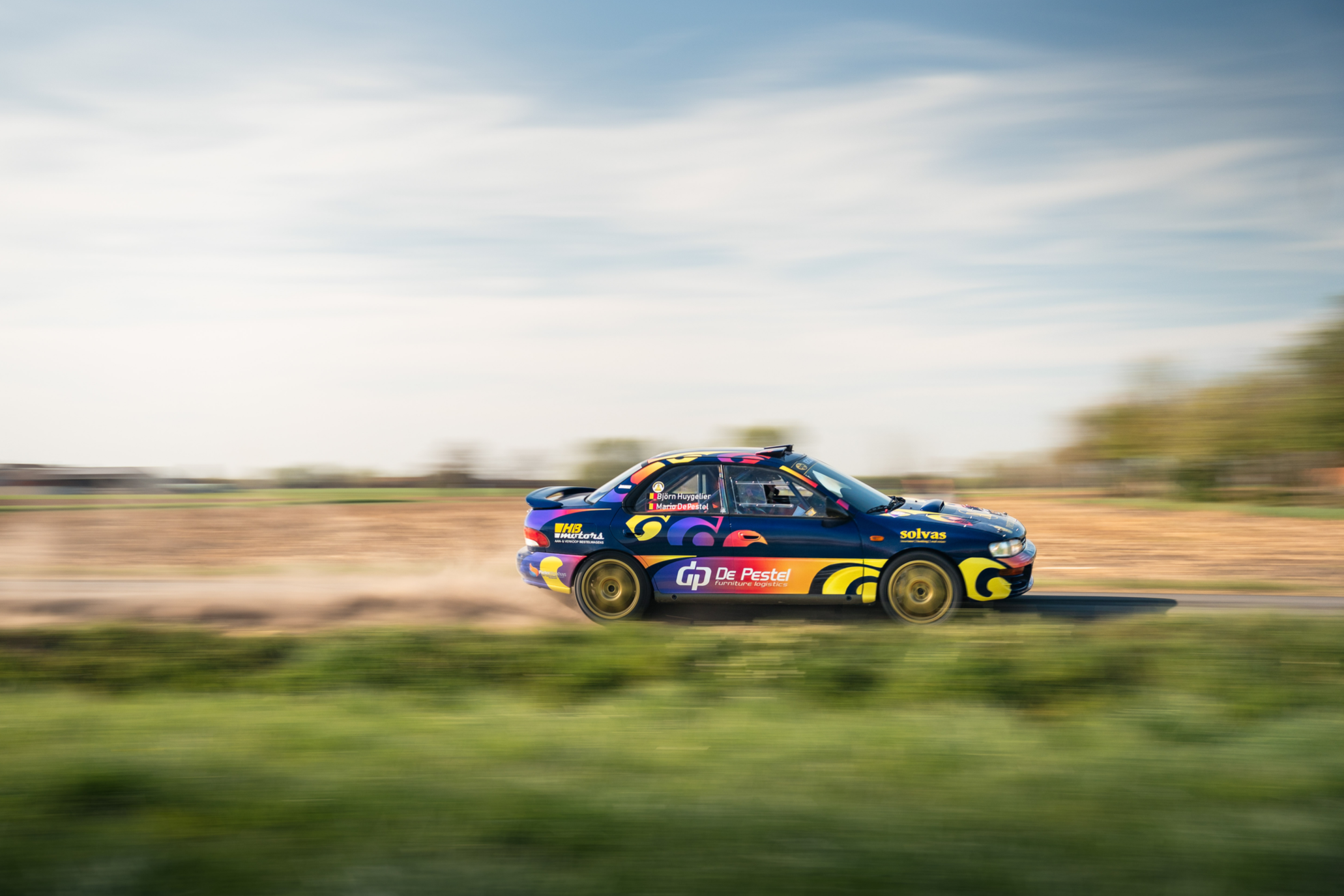 Bjorn Huygelier Subaru GC8 rally Livery