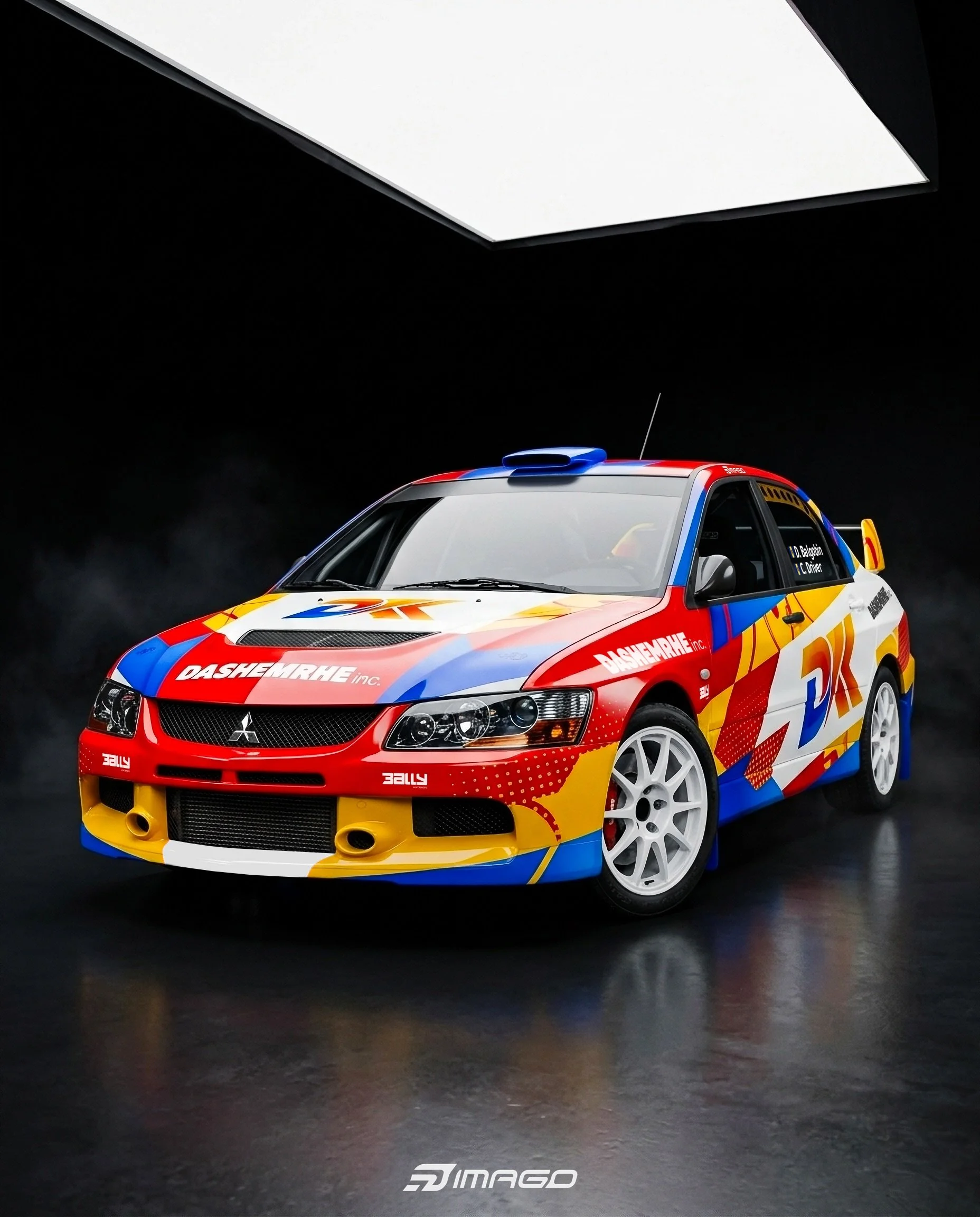 All the way from Barbados 🇧🇧

A fresh livery for David Anthony Balgobin&rsquo;s Evo 9.
Bright colours, big shapes and enough presence to make this thing pop from every angle.

Such a cool project to work on, especially on a car with this much chara